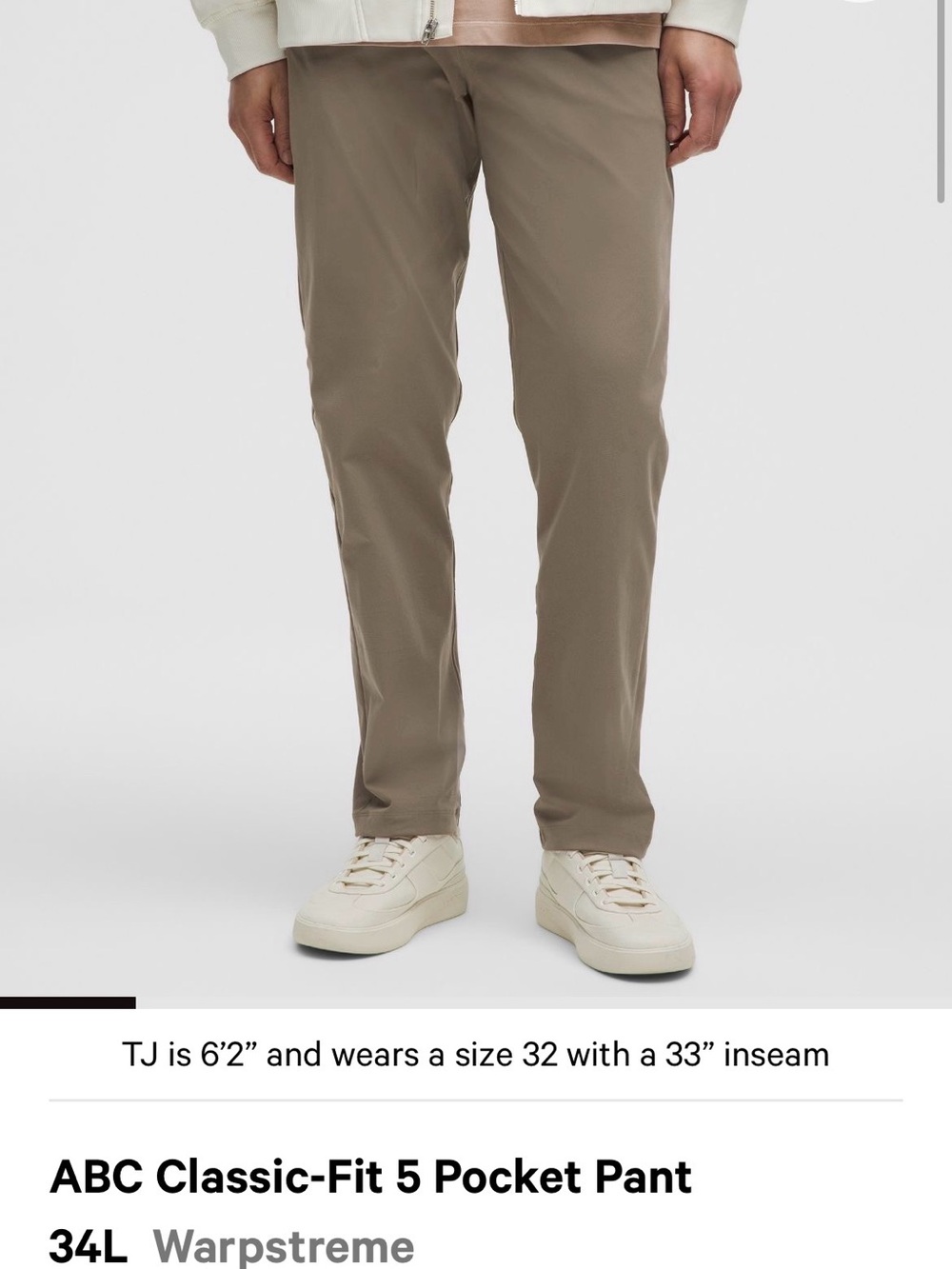 lululemon athletica Men’s Classic-Fit ABC Pants in Warpstreme